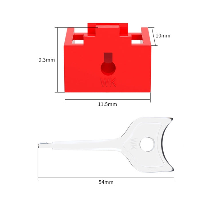 Blocco antifurto porta RJ45 con tappo antipolvere rimovibile