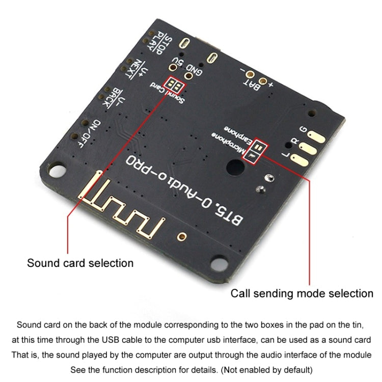 Modulo ricevitore audio Bluetooth 5.0 fai da te PRO Scheda decodifica Bluetooth MP3 Scheda amplificatore audio per altoparlanti per auto 4.1, Bluetooth 5.0 Audio Receiver Module
