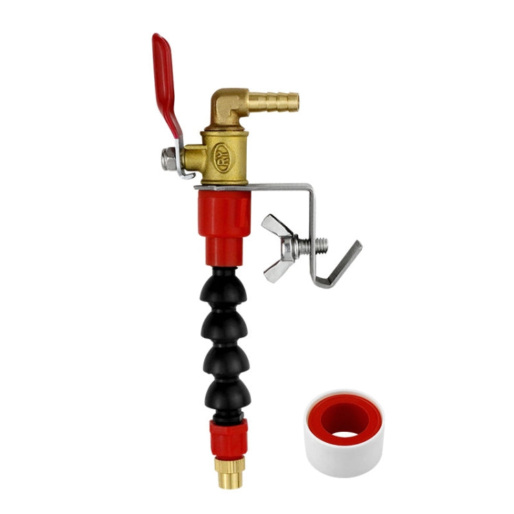 Smerigliatrice angolare Macchina per il taglio del marmo Dispositivo di riempimento/spruzzatura dell'acqua Raffreddamento Spolveratura Ugello di spruzzatura della polvere, 1 Snap Spout + Waterproof Tape, 1 Snap Aluminum Tube Spout-Longer, Bamboo Tube  ...