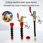 Smerigliatrice angolare Macchina per il taglio del marmo Dispositivo di riempimento/spruzzatura dell'acqua Raffreddamento Spolveratura Ugello di spruzzatura della polvere, 1 Snap Spout + Waterproof Tape, 1 Snap Aluminum Tube Spout-Longer, Bamboo Tube  ...