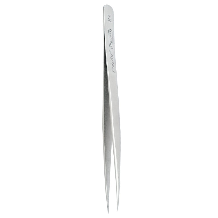 ProsKit 1PK-105T Precision Stainless Steel Anti-Magnetic Tweezers with 140mm Straight Tip