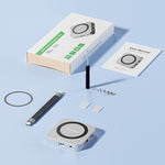 Blueendless HUB magnetico 8 in 1 con custodia M.2 NVMe/SATA SSD (HDMI+PD100W+USB-C/Type-C 3.2+USB-A 3.2+SD+TF+AUX), MC906