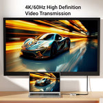 Blueendless HUB magnetico 8 in 1 con custodia M.2 NVMe/SATA SSD (HDMI+PD100W+USB-C/Type-C 3.2+USB-A 3.2+SD+TF+AUX), MC906