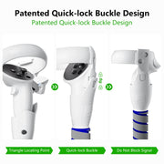 Per Meta Quest 2 Controller Grip Giochi Maniglia Giocare a BeatSaber Baseball, For Meta Quest 2
