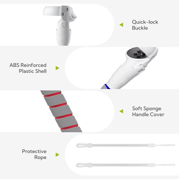 Controller Grip con Impugnatura per Meta Quest 2