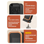 Riscaldatore domestico ceramica PTC 1000W con protezioni