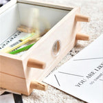 Scatola in legno per decorazione e stoccaggio 22x9x24 cm