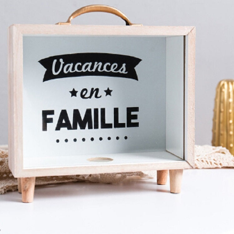 Scatola in legno per decorazione e stoccaggio 22x9x24 cm