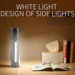E-SMARTER P27 Penna Clip Torcia Elettrica Luce Forte Laser Wick Luce Laterale Alta Luminosità Torcia Elettrica Emergenza Avventura Esterna, P27