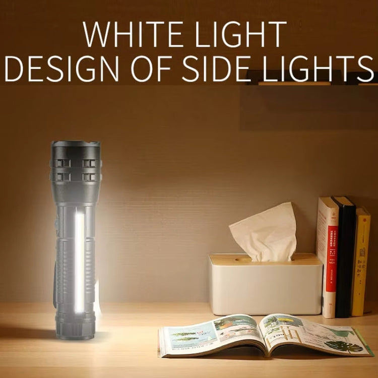 E-SMARTER P27 Penna Clip Torcia Elettrica Luce Forte Laser Wick Luce Laterale Alta Luminosità Torcia Elettrica Emergenza Avventura Esterna, P27