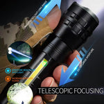 E-SMARTER P27 Penna Clip Torcia Elettrica Luce Forte Laser Wick Luce Laterale Alta Luminosità Torcia Elettrica Emergenza Avventura Esterna, P27