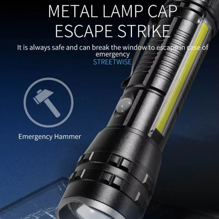 E-SMARTER P27 Penna Clip Torcia Elettrica Luce Forte Laser Wick Luce Laterale Alta Luminosità Torcia Elettrica Emergenza Avventura Esterna, P27