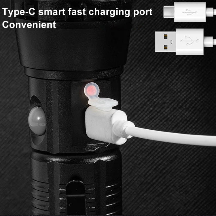 E-SMARTER P27 Penna Clip Torcia Elettrica Luce Forte Laser Wick Luce Laterale Alta Luminosità Torcia Elettrica Emergenza Avventura Esterna, P27