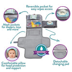 Borsa per auto per bambini multifunzionale impermeabile per cambio pannolino