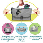 Borsa per auto per bambini multifunzionale impermeabile per cambio pannolino