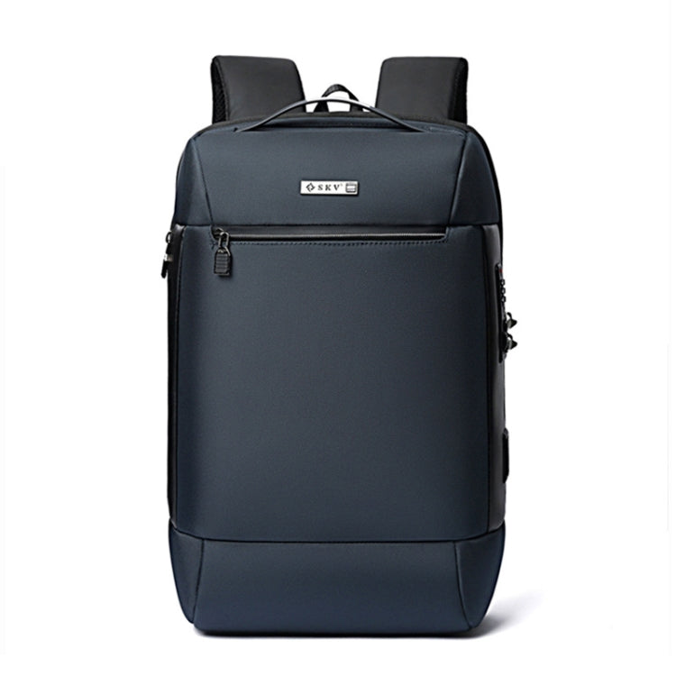 SKV B20453 Uomo Business Casual Multifunzionale Doppia Borsa a Tracolla Grande Capacità Zaino per Laptop