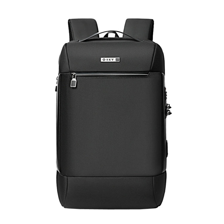 SKV B20453 Uomo Business Casual Multifunzionale Doppia Borsa a Tracolla Grande Capacità Zaino per Laptop