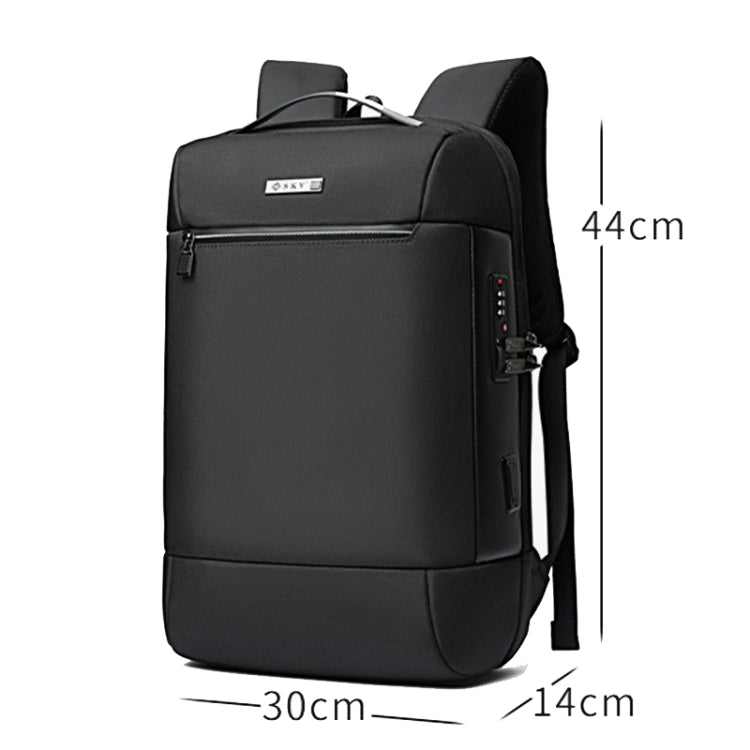 SKV B20453 Uomo Business Casual Multifunzionale Doppia Borsa a Tracolla Grande Capacità Zaino per Laptop