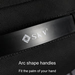 SKV B20453 Uomo Business Casual Multifunzionale Doppia Borsa a Tracolla Grande Capacità Zaino per Laptop