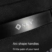 SKV B20453 Uomo Business Casual Multifunzionale Doppia Borsa a Tracolla Grande Capacità Zaino per Laptop