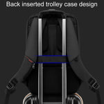 SKV B20453 Uomo Business Casual Multifunzionale Doppia Borsa a Tracolla Grande Capacità Zaino per Laptop