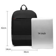 SKV B22016 Uomo Business Casual Doppia Tracolla Zaino da Viaggio per Laptop