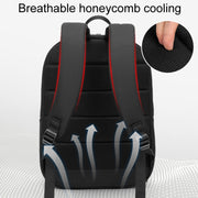 SKV B22016 Uomo Business Casual Doppia Tracolla Zaino da Viaggio per Laptop