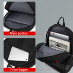 SKV B22016 Uomo Business Casual Doppia Tracolla Zaino da Viaggio per Laptop