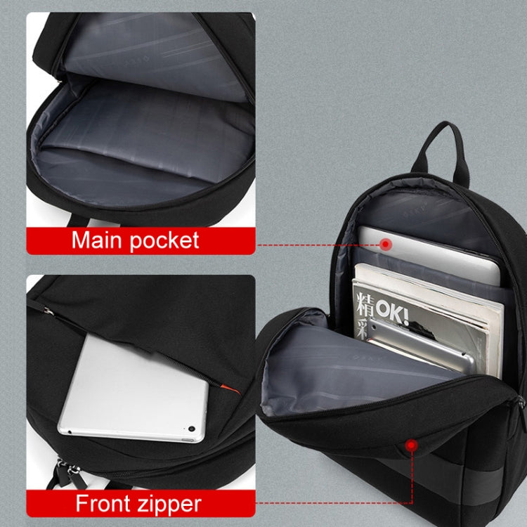 SKV B22016 Uomo Business Casual Doppia Tracolla Zaino da Viaggio per Laptop