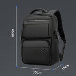 SKV B23889 Borsa per laptop da lavoro a doppia spalla di grande capacità da uomo, B23889