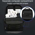 SKV B23889 Borsa per laptop da lavoro a doppia spalla di grande capacità da uomo, B23889