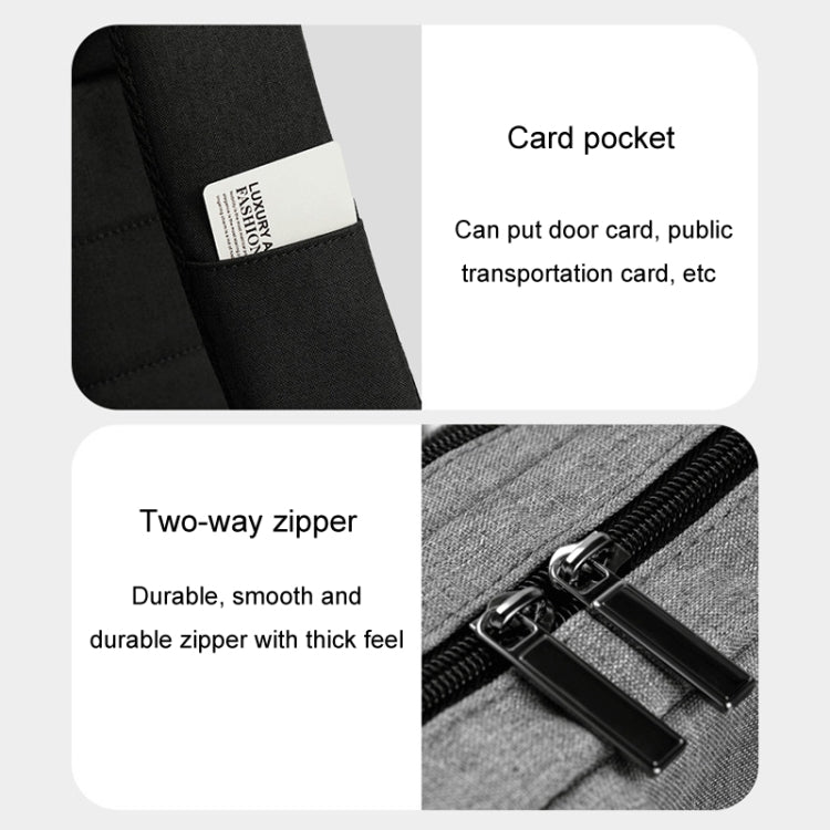 SKV BLB21282 Zaino per laptop leggero e di grande capacità, da viaggio, da lavoro, da uomo, con doppia tracolla