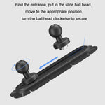 Supporto di controllo centrale modificato per auto SUV, base scorrevole, Paste Rail Base, Screw Rail Base, Paste Elliptical Base, 1 inch Rail Ball Head
