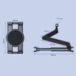 Supporto per tablet e telefono cellulare sullo schienale del sedile dell'auto, A081B+X159, A081+X159