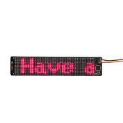 Schermo pubblicitario flessibile multilingua Bluetooth LED per zaino cappello gilet 155 X 32 mm