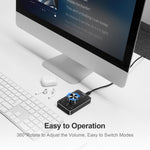 Vaydeer JP2011 USB Computer Volume Regolazione Controller Desktop Multimedia Rotary Button, JP2011