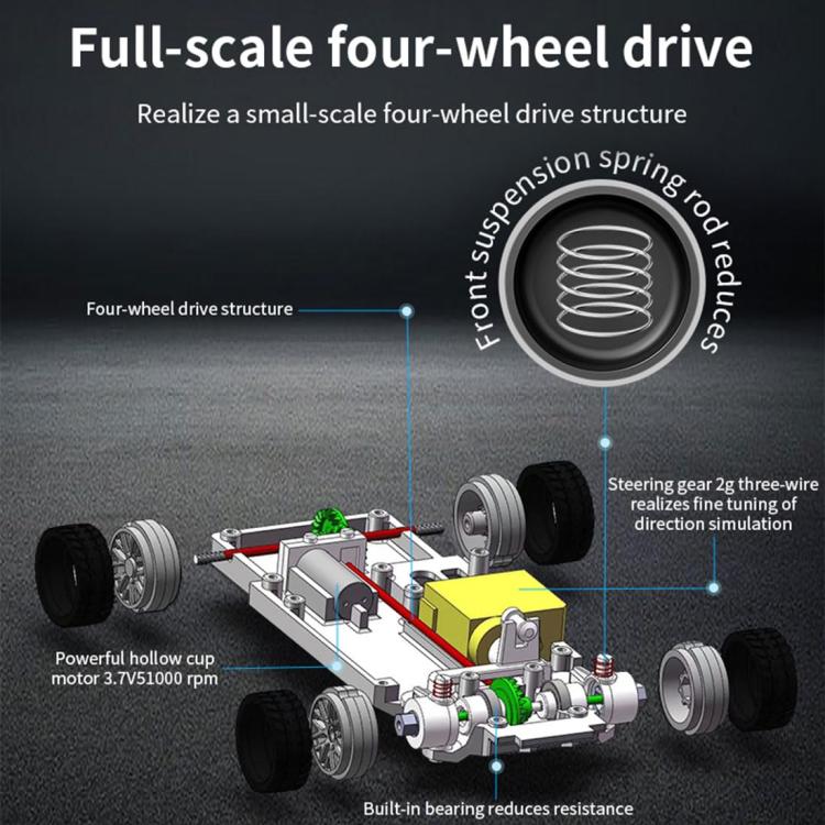 Mini 4WD Drifting in scala 1:43, auto telecomandata con ricarica, 4301 Black Mustang, 4302 Blue M3, 4303 Orange 911, 4304 Silver GTR, 4301G Black Mustang With Gyroscope, 4302G Blue M3 With Gyroscope, 4303G Orange 911 With Gyroscope                     ...