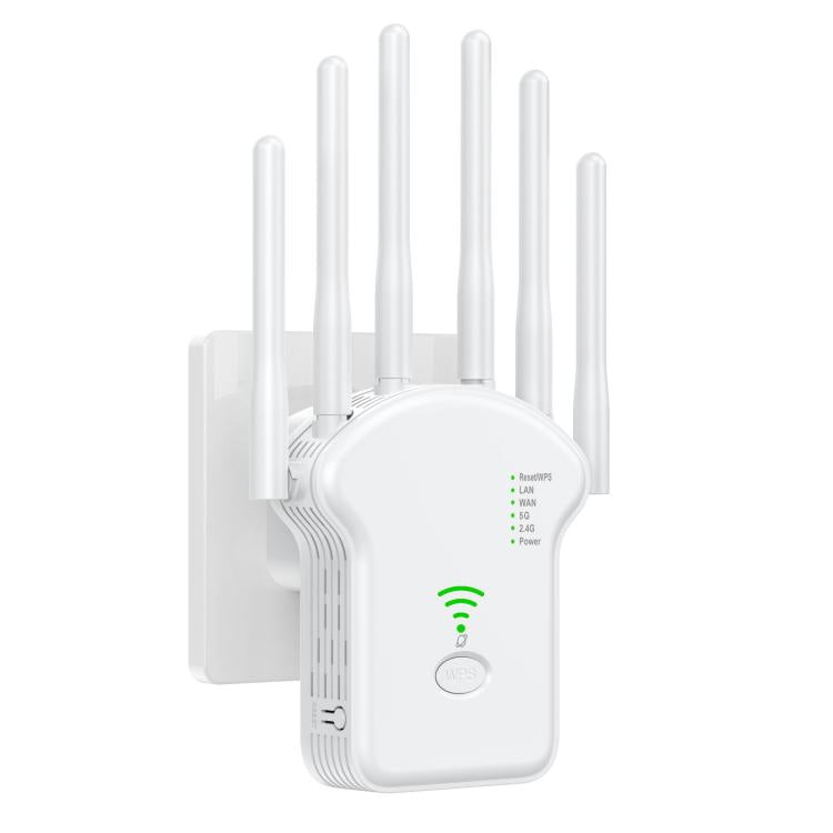 Ripetitore WiFi a doppia banda Urant U13 1200Mbps 2.4G/5G Amplificatore di segnale, US Plug White, EU Plug White, US Plug Black, EU Plug Black