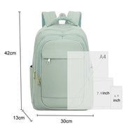 SKV B23874 Borsa per laptop casual a doppia spalla, grande capacità, resistente all'acqua, B23874