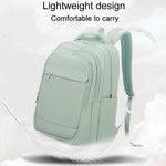 SKV B23874 Borsa per laptop casual a doppia spalla, grande capacità, resistente all'acqua, B23874