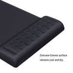 Tappetino per mouse traspirante con rimbalzo lento in memory foam rettangolare
