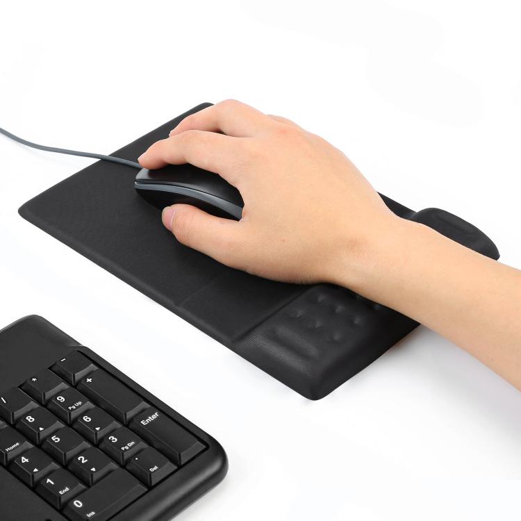 Tappetino per mouse traspirante con rimbalzo lento in memory foam rettangolare
