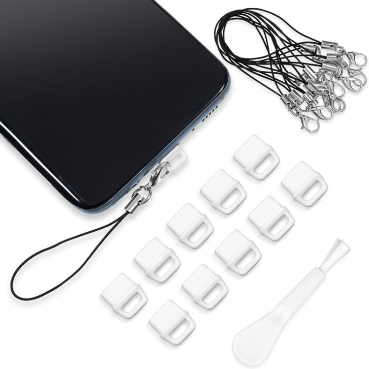 Set spazzole pulizia porta USB-C con tappi antipolvere
