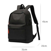 SKV B20537 Zaino per laptop di grande capacità, leggero, con doppia tracolla, da viaggio