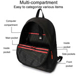 SKV B20537 Zaino per laptop di grande capacità, leggero, con doppia tracolla, da viaggio