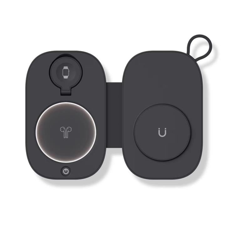 Caricabatterie wireless magnetico pieghevole 3 in 1