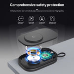Caricabatterie wireless magnetico pieghevole 3 in 1