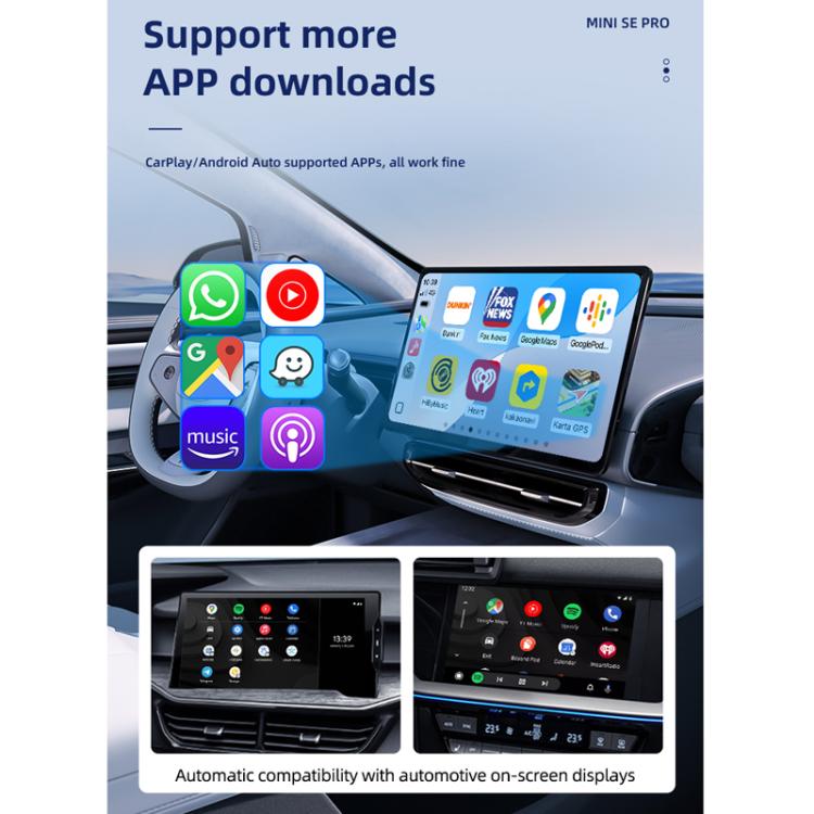 Adattatore Carlinkit originale a doppio canale, da cablato a wireless, per Android CarPlay., SE PRO