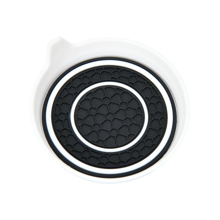 Sottobicchiere per acqua a doppio anello, antiscivolo e termoisolante, a forma di ciotola per auto, Black, Red, Gray, Pink, Blue, Yellow, White, Purple
