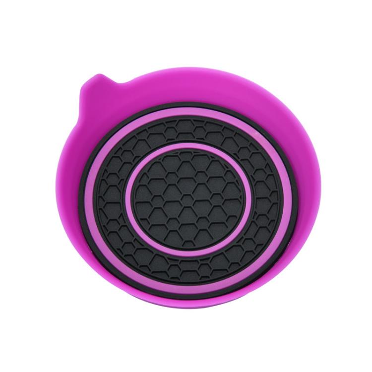Sottobicchiere per acqua a doppio anello, antiscivolo e termoisolante, a forma di ciotola per auto, Black, Red, Gray, Pink, Blue, Yellow, White, Purple